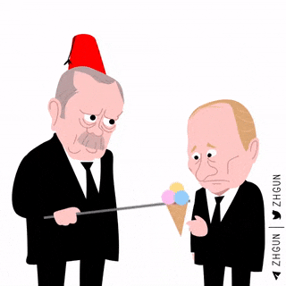 Erdogan and Putin and ice cream