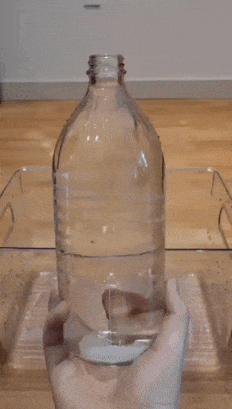 Drain water from bottle test