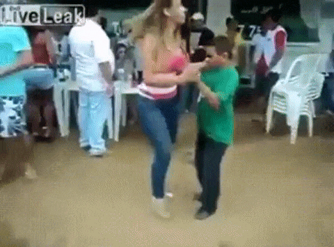 Little man dancing