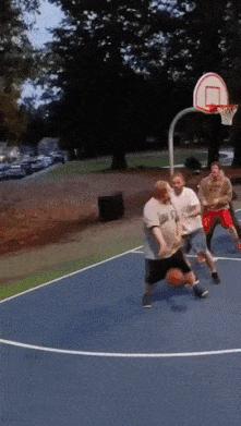 Fat basketball player