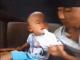Boy ninja and ice cream