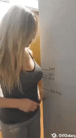 Measuring height on wall