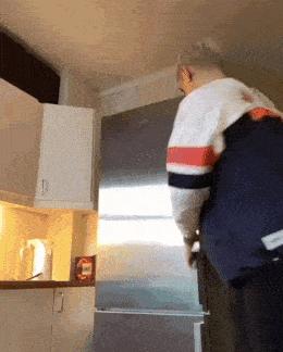 Guy and upside down shirt