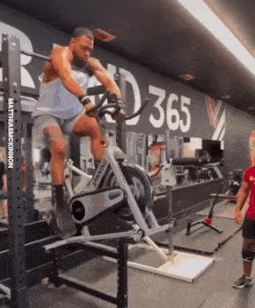 Parody of working out in gym