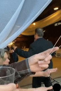 Drunk man puts out fire