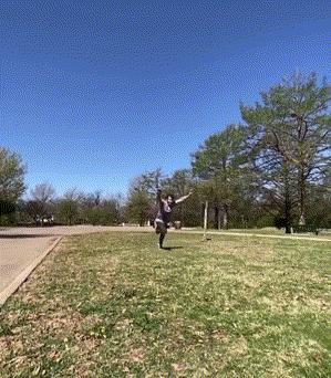 Jump over chairs and water