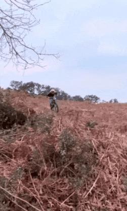 Jump off bike