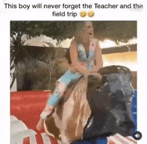 Funny situation on an electric bull