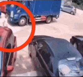 Strong guy and parking