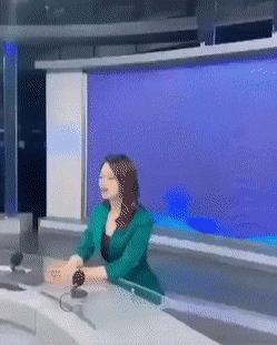 News anchor and chair