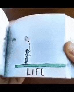 Life animation on paper